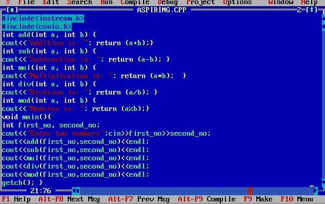 Arithmetic operator using function