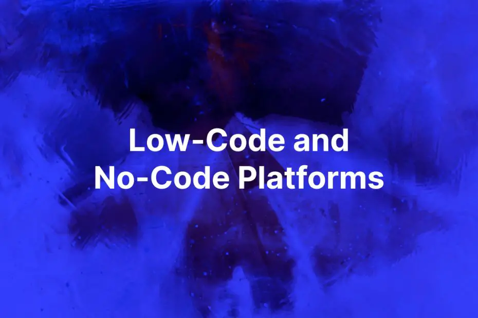 Low code and no code image