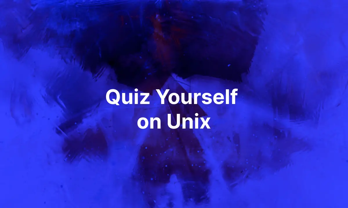 Quiz Yourself on Unix