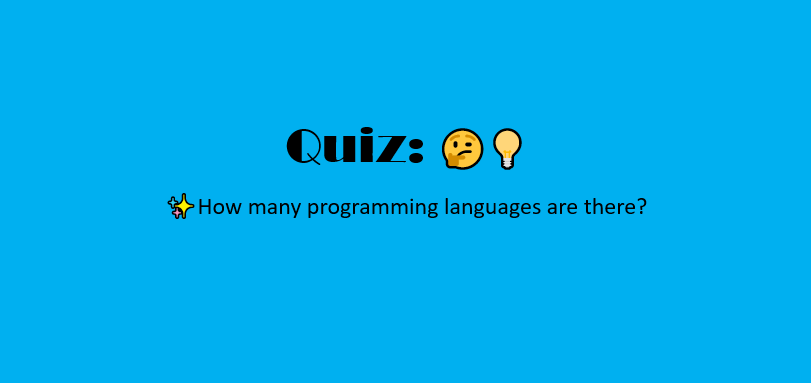 How many programming languages are there?